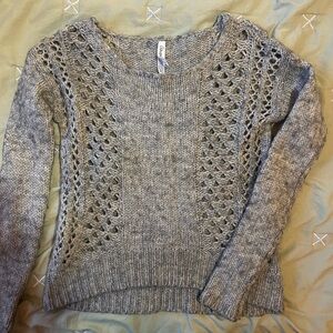 Gray Aeropostale Knit Sweater